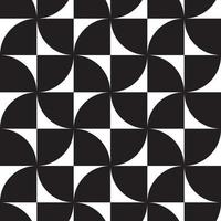 Black and white hypnotic background Abstract Seamless Pattern vector