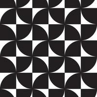 Black and white hypnotic background Abstract Seamless Pattern vector