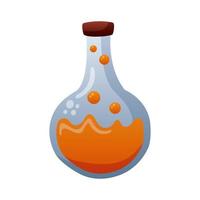 witch spell in flask degradient style icon vector