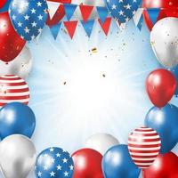 July, 4 Independence Day in USA Background. Can Be Used as Banner or Poster. vector