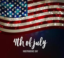 July, 4 Independence Day in USA Background. Can Be Used as Banner or Poster. vector