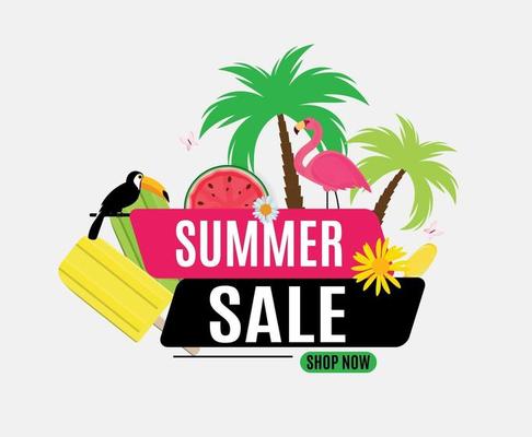 Abstract Summer Sale Background