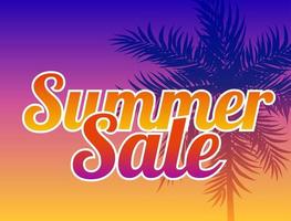 Abstract Summer Sale Background vector