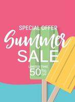 Abstract Summer Sale Background vector