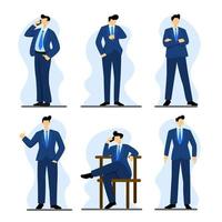 Set of Business Characters vector