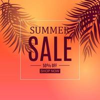 Abstract Summer Sale Background vector