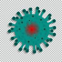 Flash Coronavirus Stamp. vector