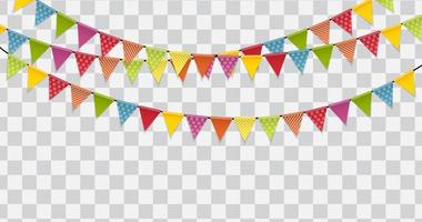 Party Flags Background Vector Illustration