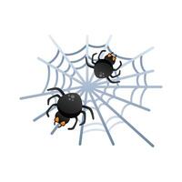 halloween spider net degradient style icon vector