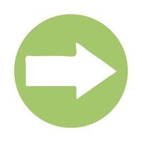 arrow right direction block style vector