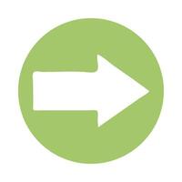 arrow right direction block style vector