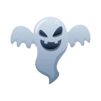 halloween ghost floating style degradient icon vector