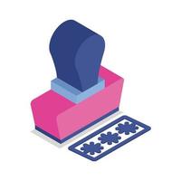 rubber seal isometric style icon vector