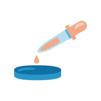 medical droper tool flat style icon vector