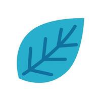 leaf plant ecology flat style icon vector