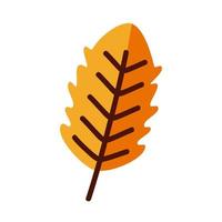 Plant leaf line and fill style symbol vector design