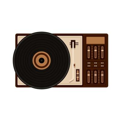 turntable graphic vector