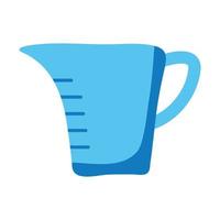 kitchen liquid measure utensil icon vector