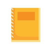 notebook school supply flat style icon vector