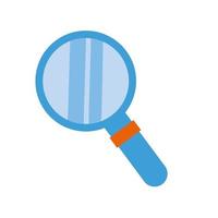 search magnifying glass flat style icon vector