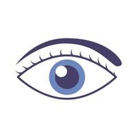 eye human flat style icon vector