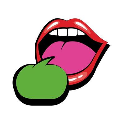 Free mouth talking - Vector Art