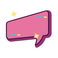 slang speech bubble expresion line and fill style vector