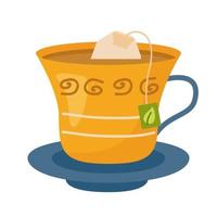diseño de vector de icono de taza de té