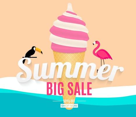 Abstract Summer Sale Background