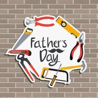 Fathers Day Background Best Dad vector