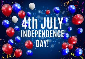 Independence Day in USA Background. Can Be Used as Banner or Poster vector