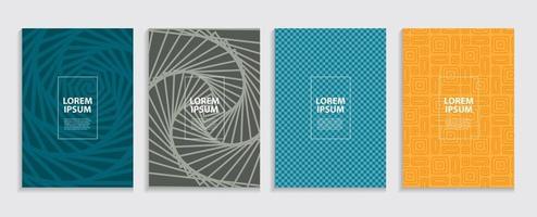 Simple Minimal Covers Template Design Geometric Pattern vector