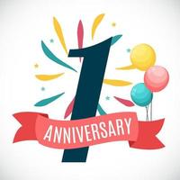 Anniversary 2 Years Template With Ribbon Vector Illustration Royalty Free  SVG, Cliparts, Vectors, and Stock Illustration. Image 78032532.