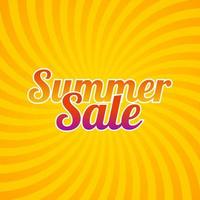 Abstract Summer Sale Background vector