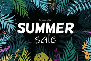 Abstract Summer Sale Background vector