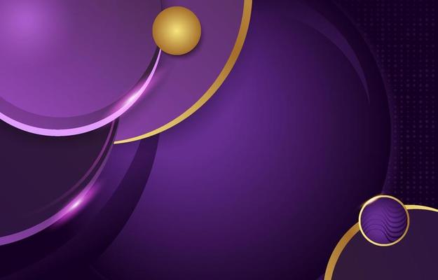 Abstract Circle Lilac Gold Luxury Background