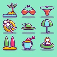 Swimming Summer Icon Collections