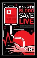 Blood Donation Poster vector