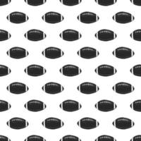 Football rugby ball seamless pattern hand drawn sketch vector illustration