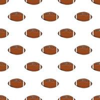 Football rugby ball seamless pattern hand drawn sketch vector illustration