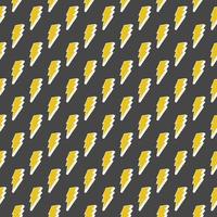Lightning seamless pattern vector illustration Hand drawn sketched doodle lightning symbols