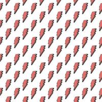 Lightning seamless pattern vector illustration Hand drawn sketched doodle lightning symbols