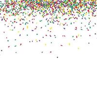 Confetti many colorful pieces, vector illustration isolated on white background