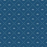 Royal wallpaper seamless pattern with crown and decorative elements. Luxury background vector