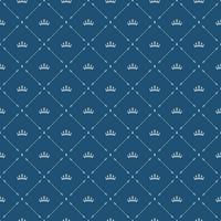 Royal wallpaper seamless pattern with crown and decorative elements. Luxury background vector