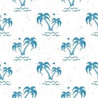 Seamless pattern background with hand drawn palm trees, summer seamless, background, vector illustration