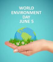 World environment day concept vector