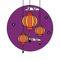 China lantern vector design