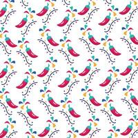 chili peppers vegetables pattern background vector