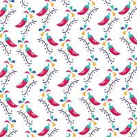 chili peppers vegetables pattern background vector